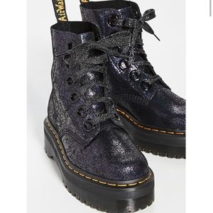 Dr. Martens shiny glitter boots